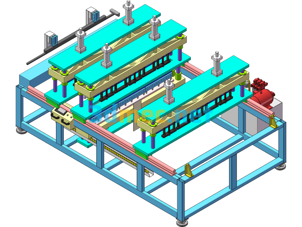 Hollow Board Shaping, Edge Banding And Bending All-In-One Machine Equipment - 3D Model SolidWorks Free Download