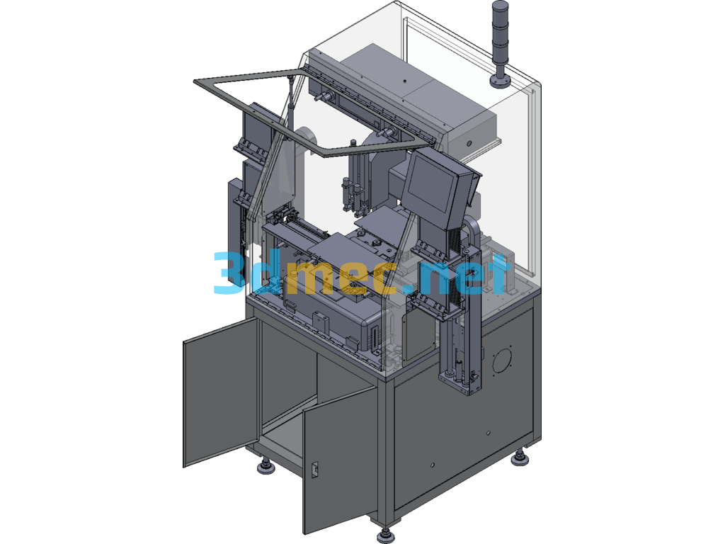 LED Automatic Loading And Unloading Glue Dispensing Machine - 3D Model SolidWorks Free Download