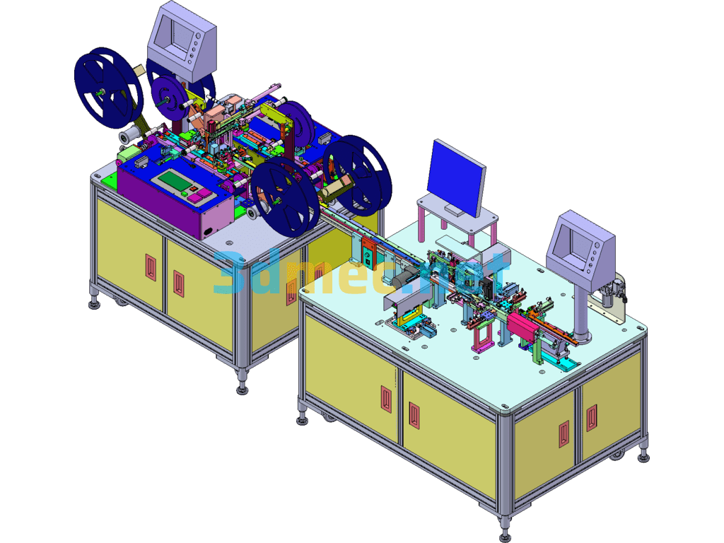 FFC1.0CCD Performance Testing Packaging Machine Mature Equipment - 3D Model SolidWorks Free Download