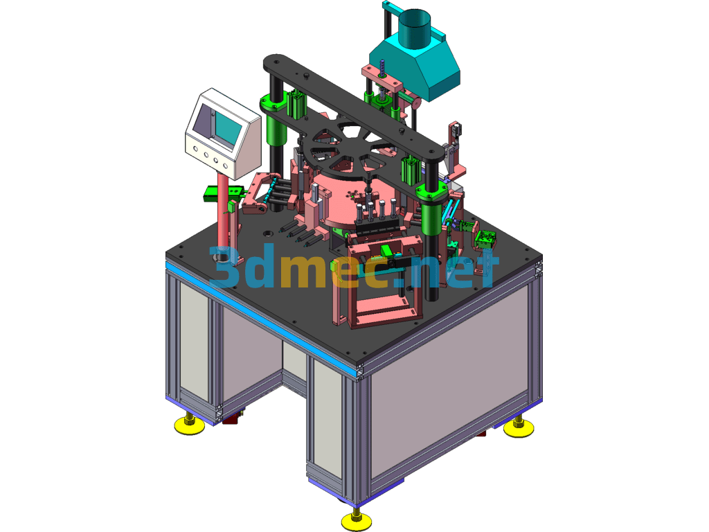 Non-Standard Fully Automatic Soldering Machine (Automatic Soldering Pins) - 3D Model SolidWorks Free Download