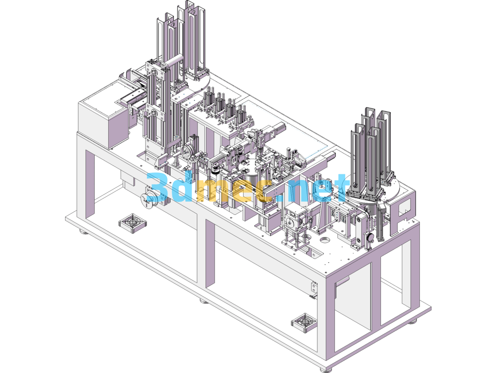 Smart Card Chip Packaging Machine - 3D Model SolidWorks Free Download