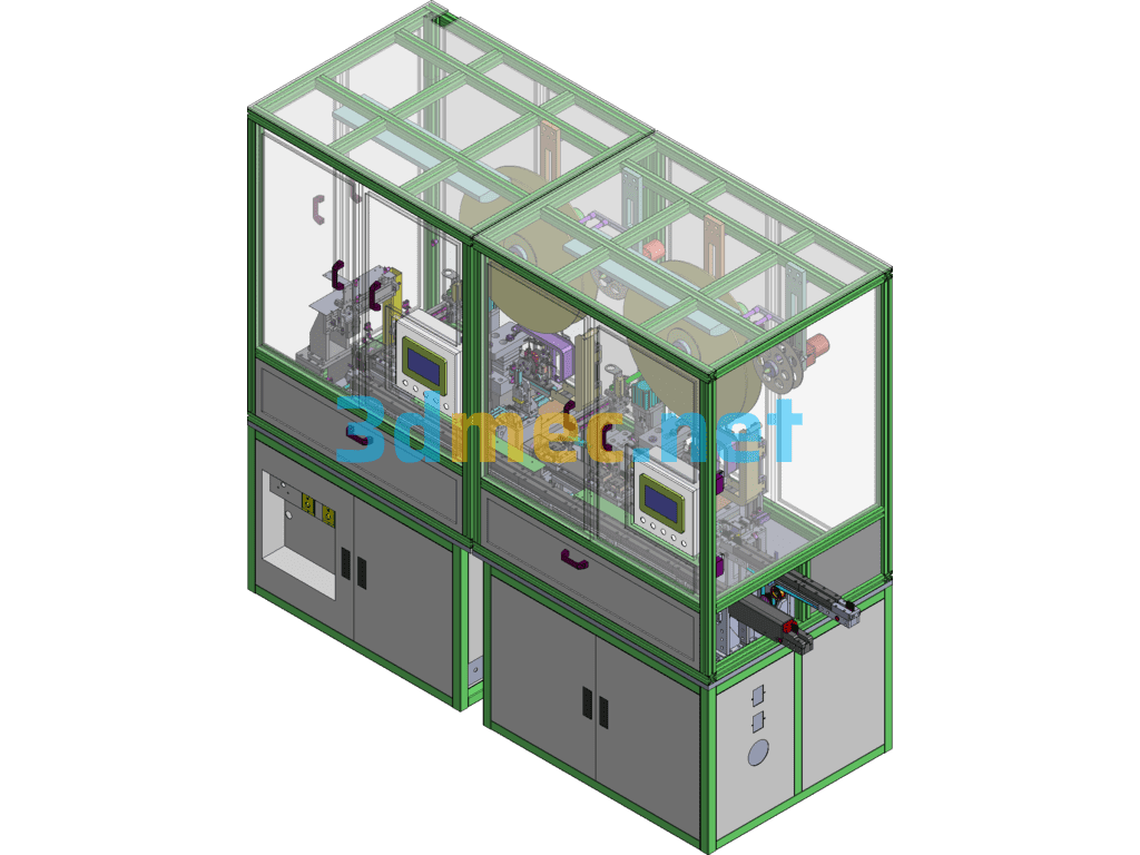 Automobile Connector Bending And Cutting Machine - 3D Model SolidWorks Free Download