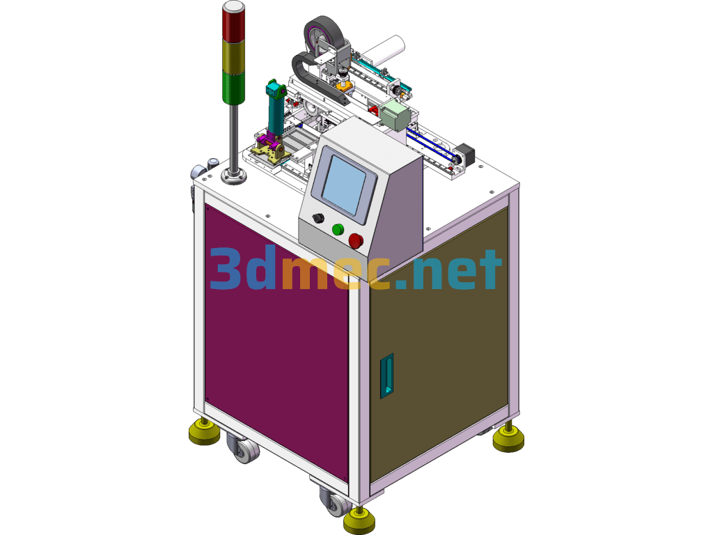 Electronic Component Tape Cutting Machine - 3D Model SolidWorks Free Download