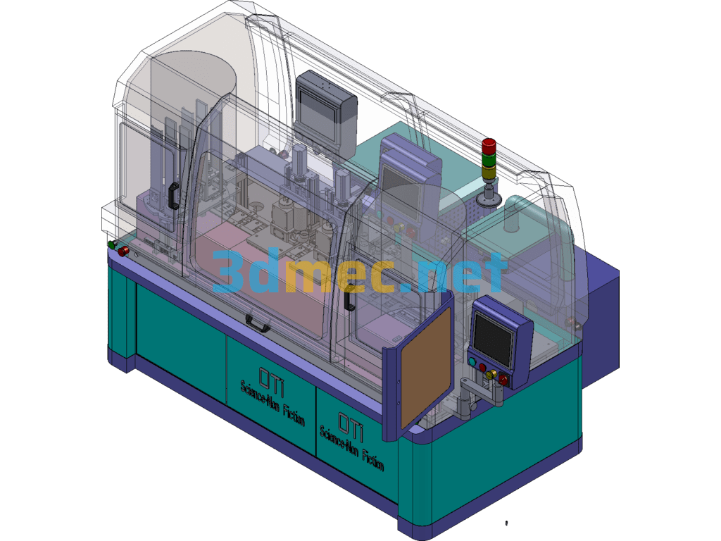 IC Smart Card Slot Milling Machine - 3D Model SolidWorks Free Download