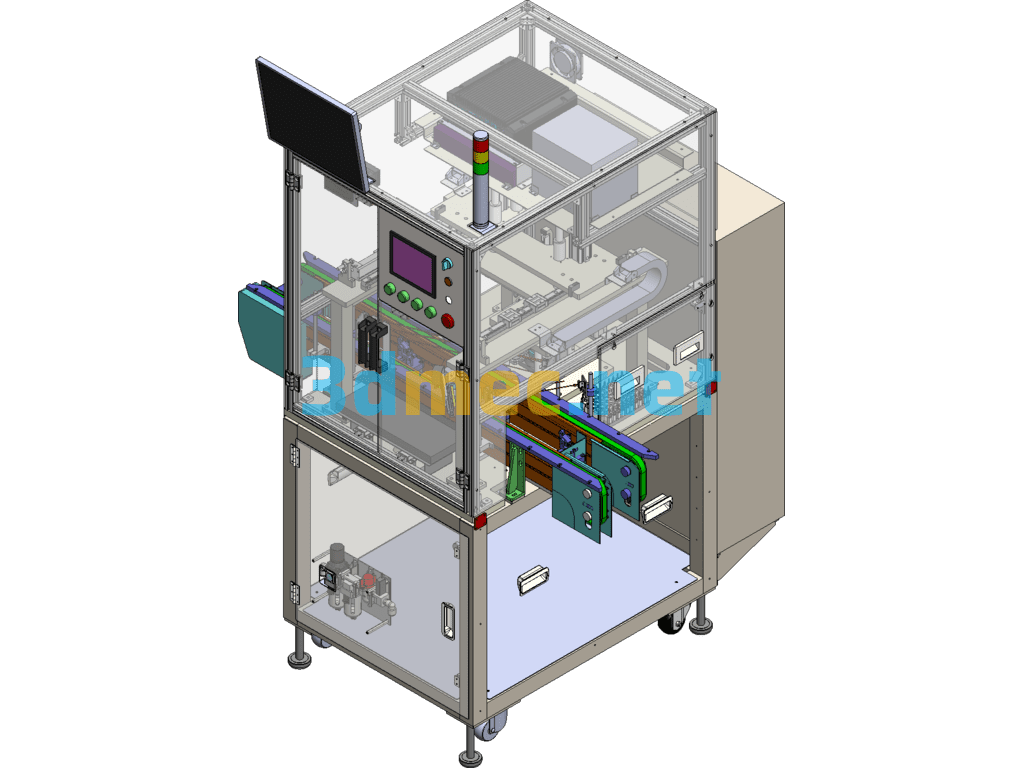 Vehicle Motor Front End Gear Testing Equipment - 3D Model SolidWorks Free Download