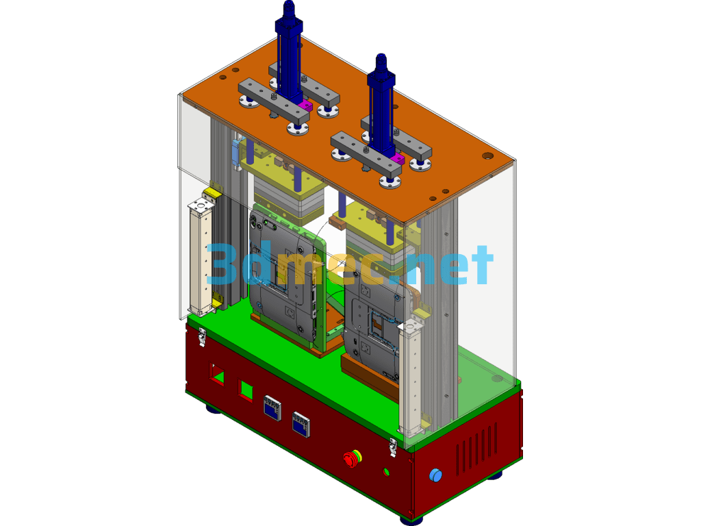 JB0098 Lower Cover Side Hot Melt Machine (Left And Right) - 3D Model SolidWorks Free Download