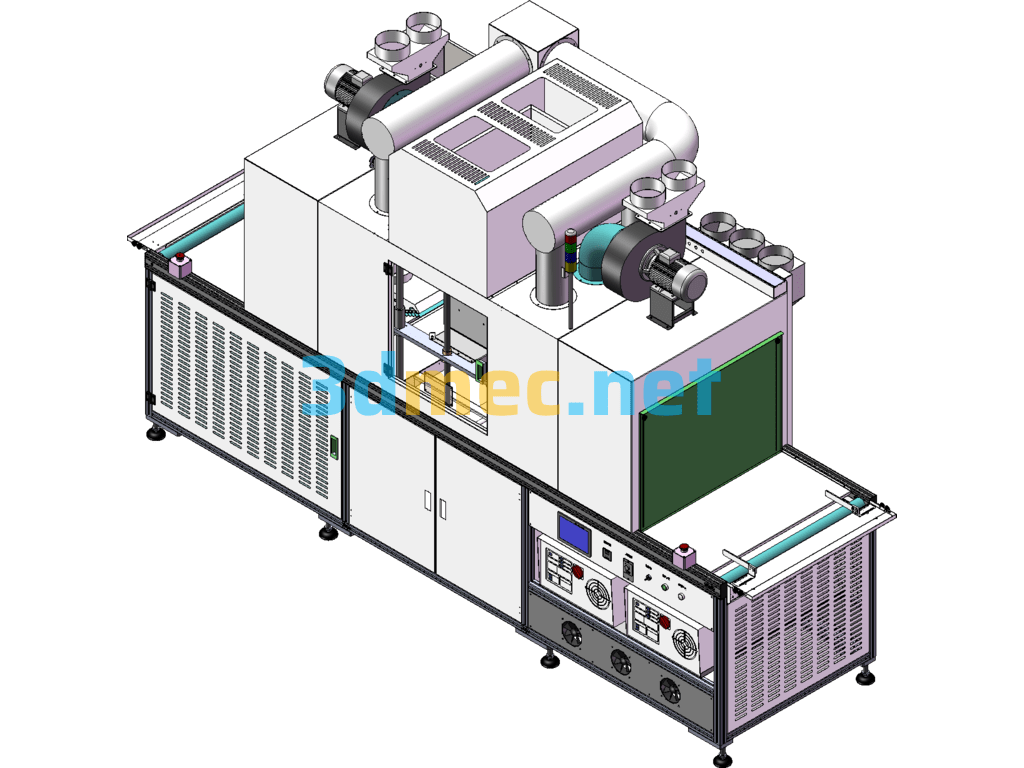 UV Exposure Machine Mobile Phone Screen UV Curing Machine Glue Dispensing Machine (Including A Complete Set Of Engineering Drawings) - 3D Model SolidWorks Free Download