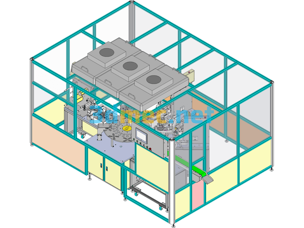 D16 Fully Automatic Laminating Machine - 3D Model SolidWorks Free Download