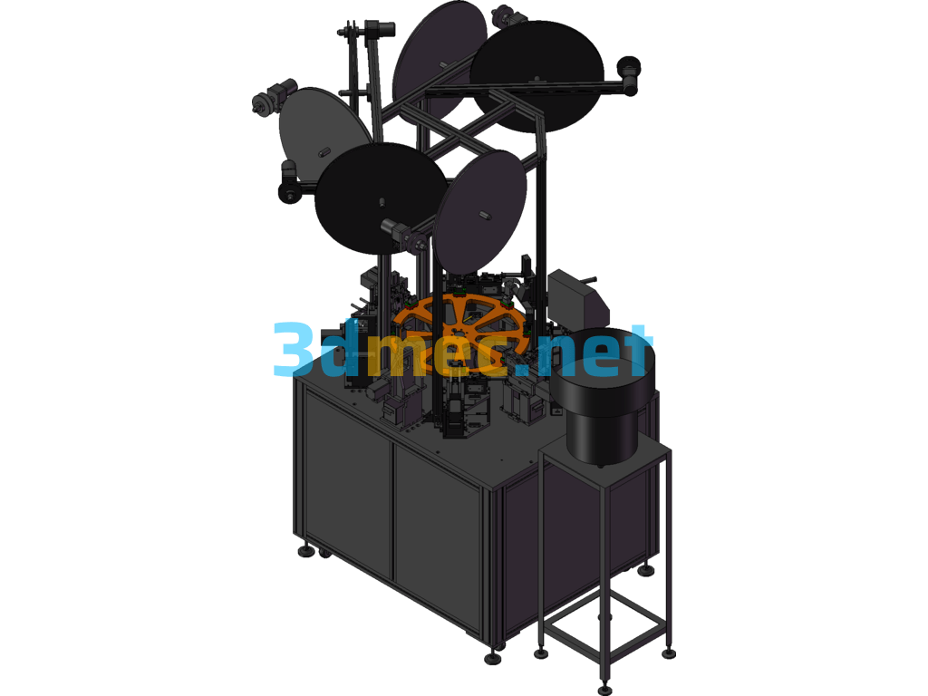 Rotary Connector Automatic Terminal Insertion Machine - 3D Model SolidWorks Free Download