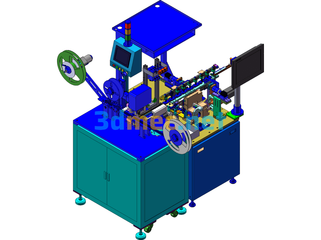 CCD Automatic Detection Packaging Machine (SW Design) - 3D Model SolidWorks Free Download