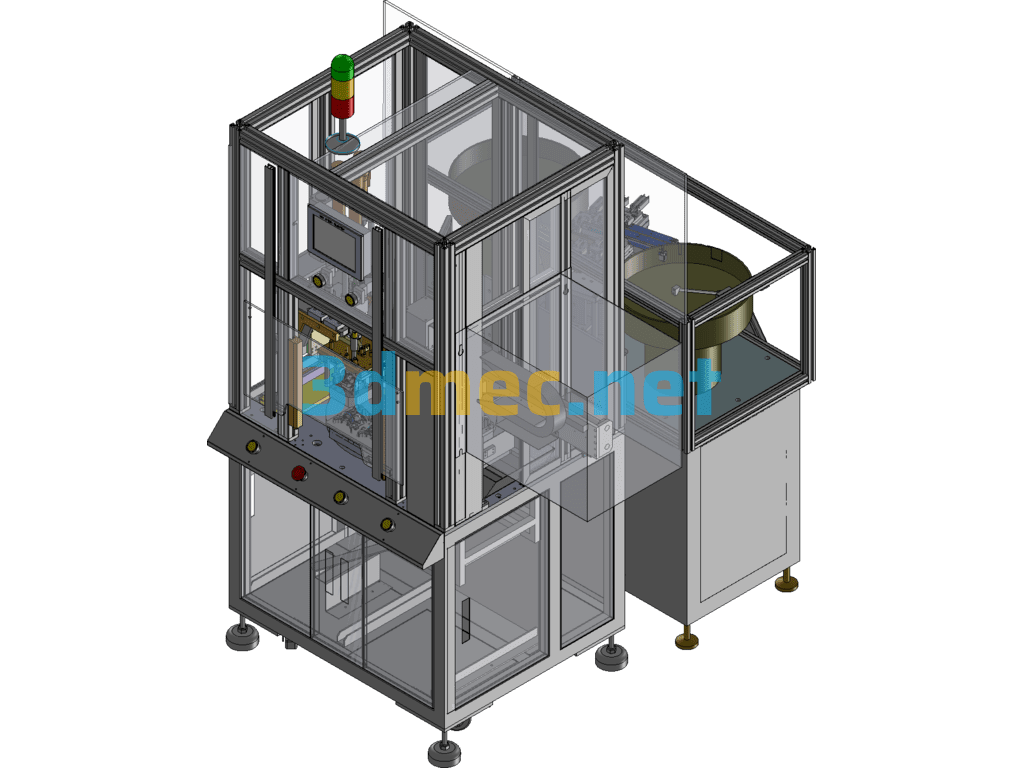 Six-Axis Automatic Screw Locking Machine - 3D Model SolidWorks Free Download