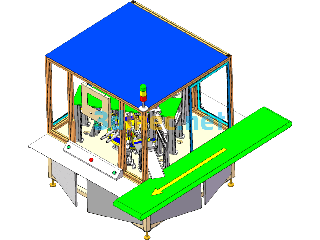 Electric Toothbrush Handle Assembly Machine - 3D Model SolidWorks Free Download