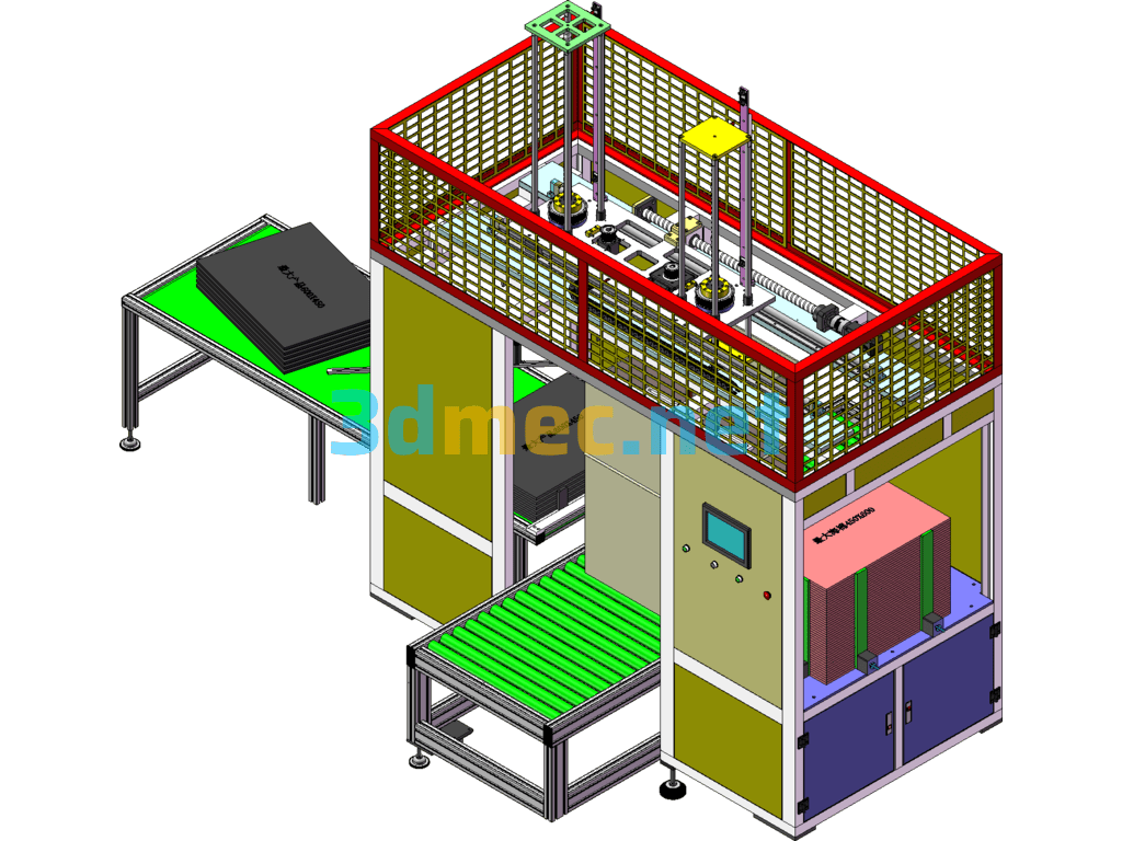 Fully Automatic Packing, Loading And Unloading Conveying Equipment - 3D Model SolidWorks Free Download