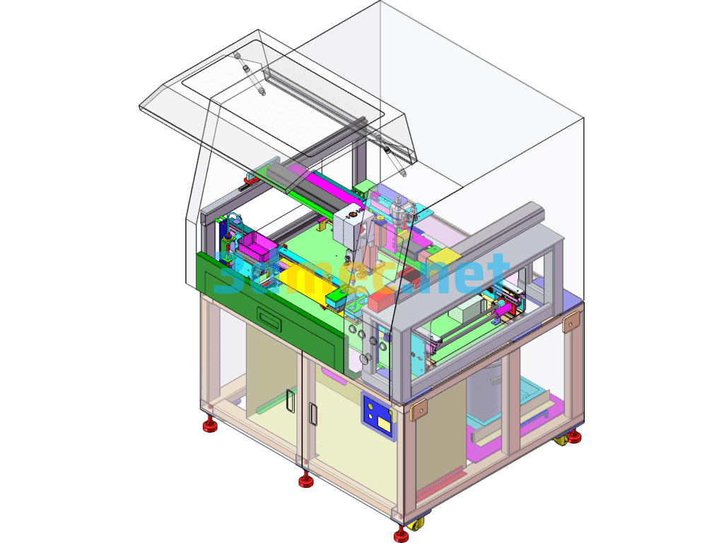 Fully Automatic Coating Machine - 3D Model SolidWorks Free Download