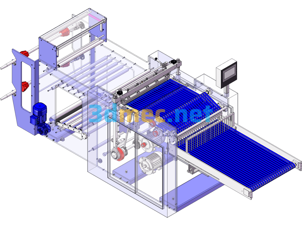 Automatic Side Welding Bag Making Machine - 3D Model SolidWorks Free Download