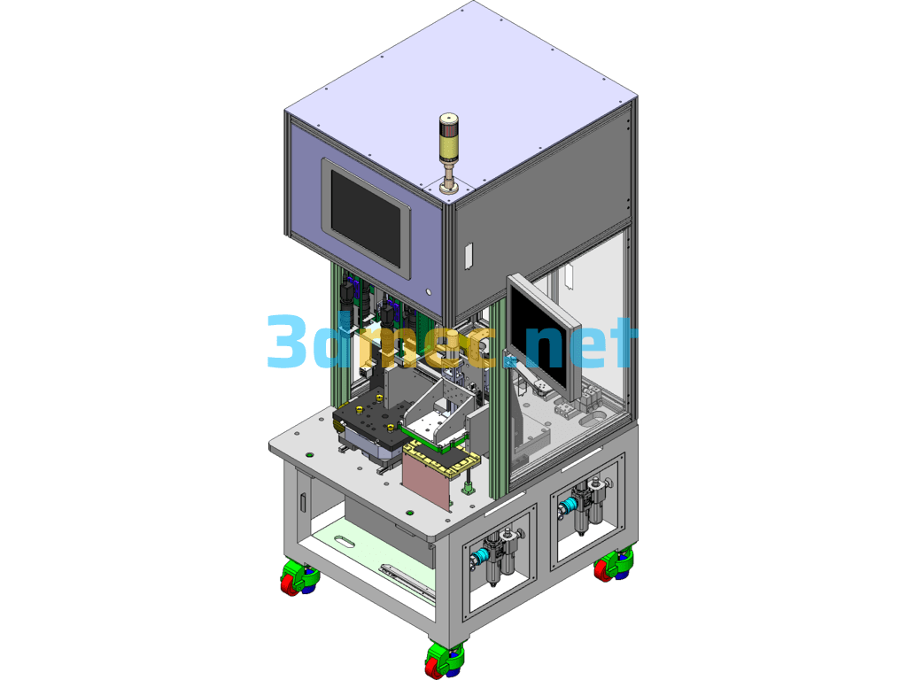 Apple Tablet Battery Assembly Machine Equipment - 3D Model SolidWorks Free Download