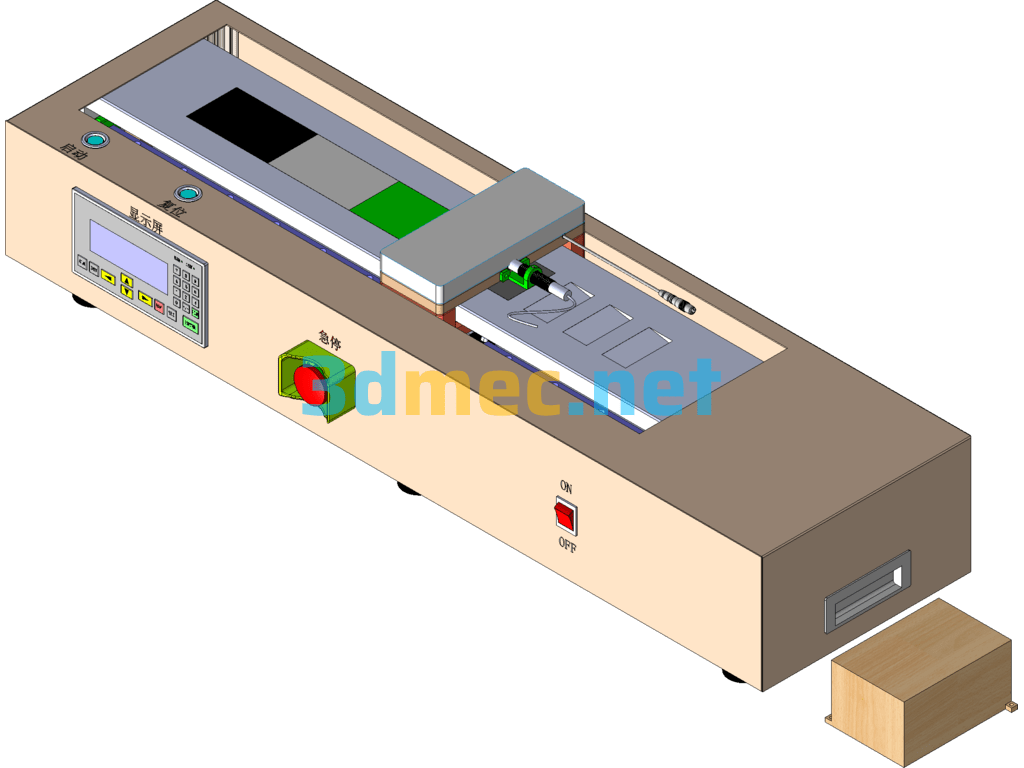 Mouse Image Automatic Calibration Test Machine - 3D Model SolidWorks Free Download