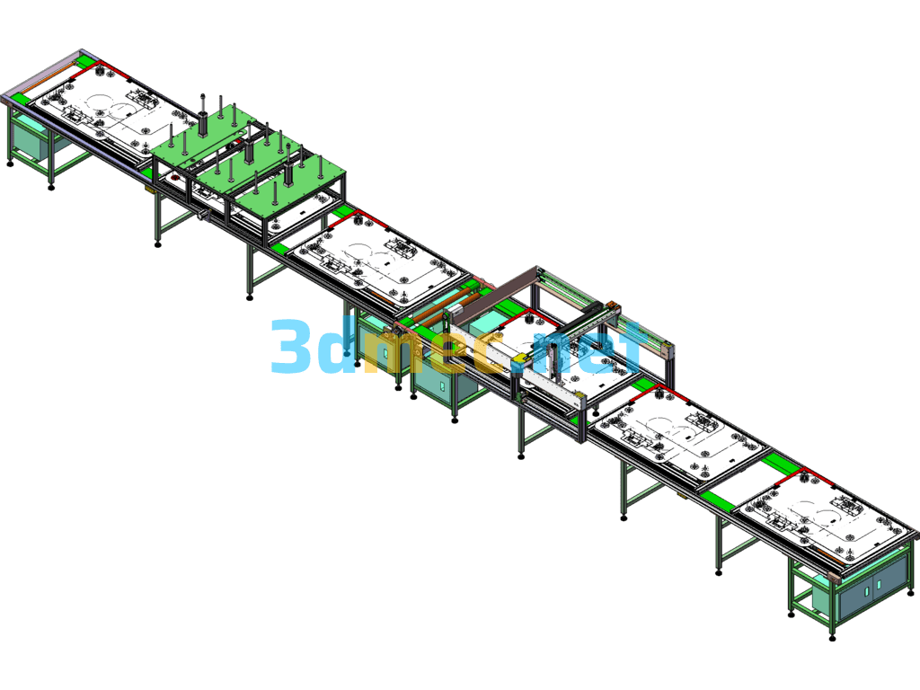 Airmate Automatic Glue Pre-Pressing Machine Equipment (Complete 3D Drawings + 2D Engineering Drawings + Purchase List) - 3D Model SolidWorks Free Download