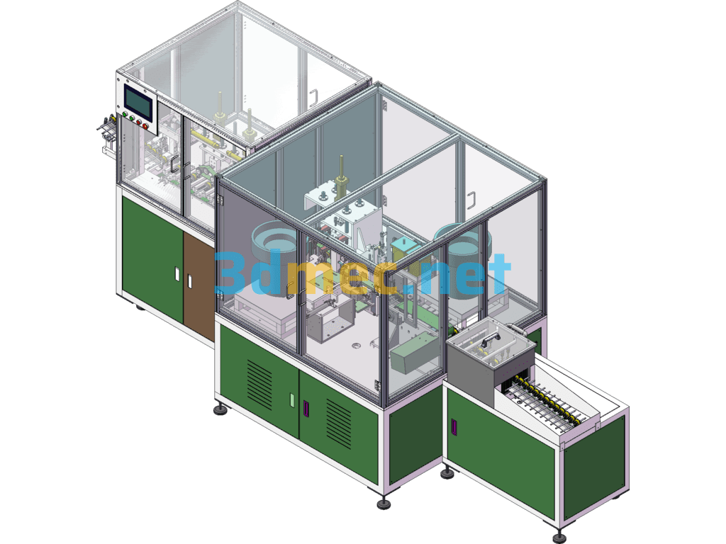 Fully Automatic Micro Motor Rotor Processing Production Line (Zhongshan Midea Rotor Line) - 3D Model SolidWorks Free Download