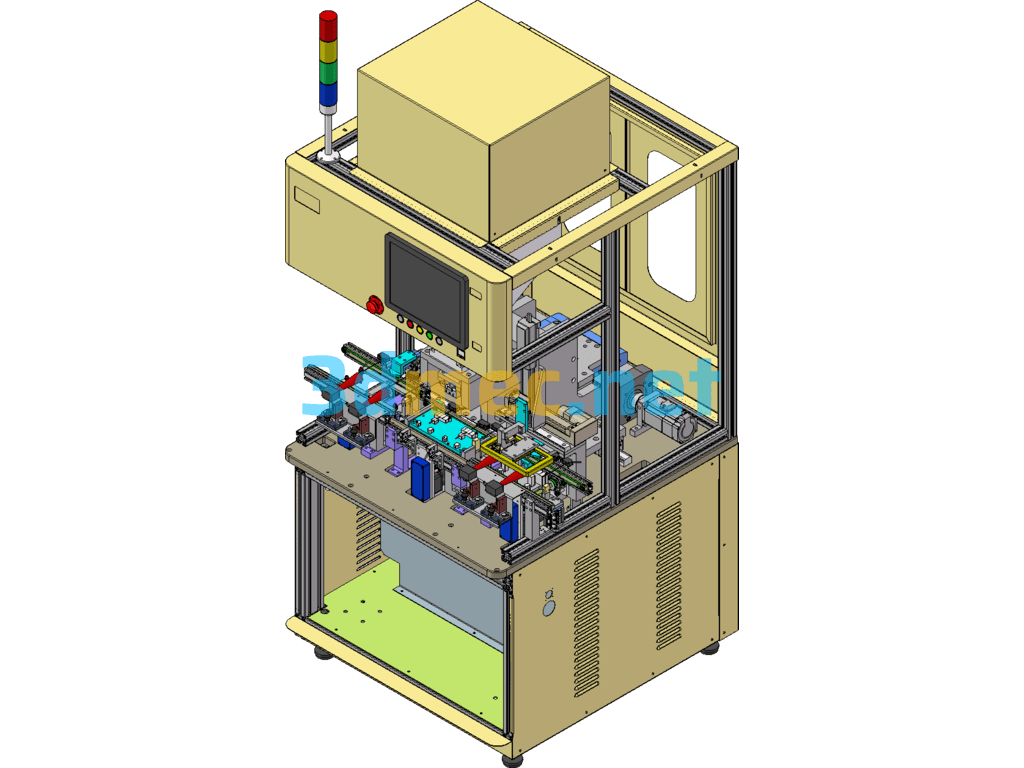 Barcode Scanning And Testing Equipment (Non-Standard Machine) - 3D Model SolidWorks Free Download