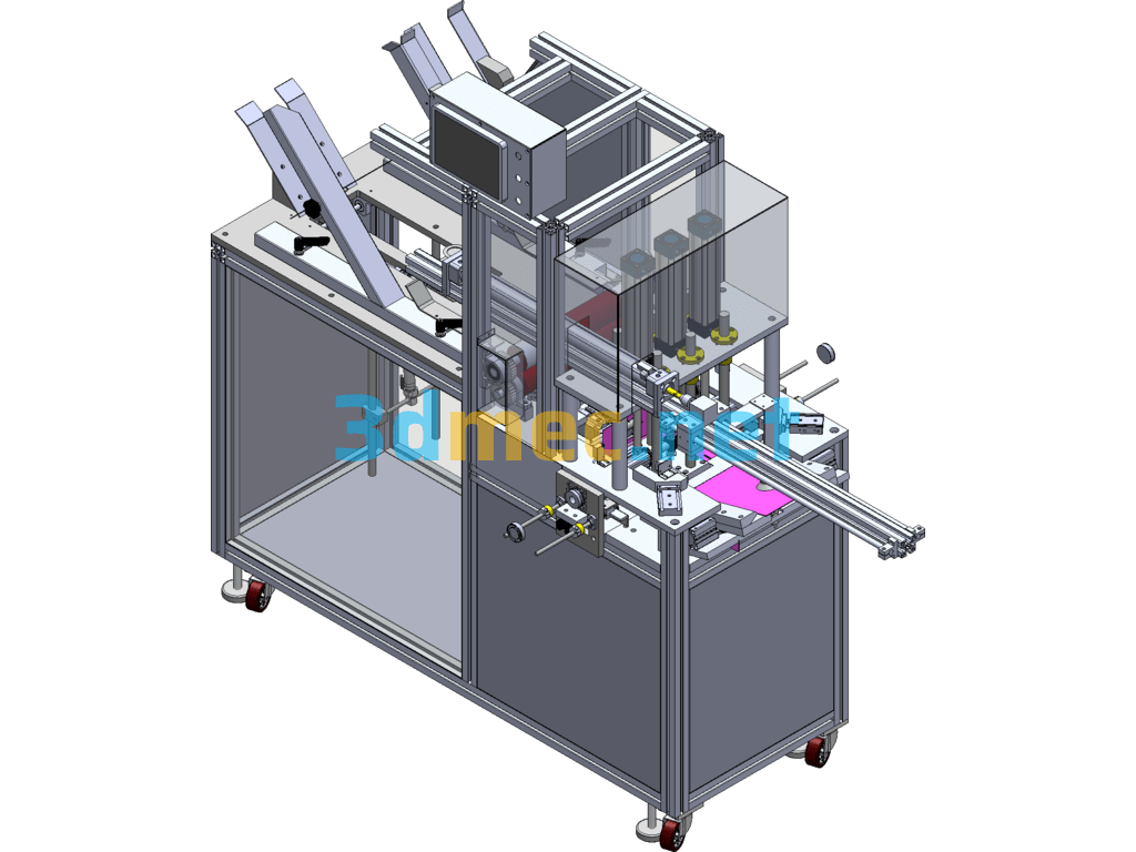 Automatic Box Folding Machine - 3D Model SolidWorks Free Download