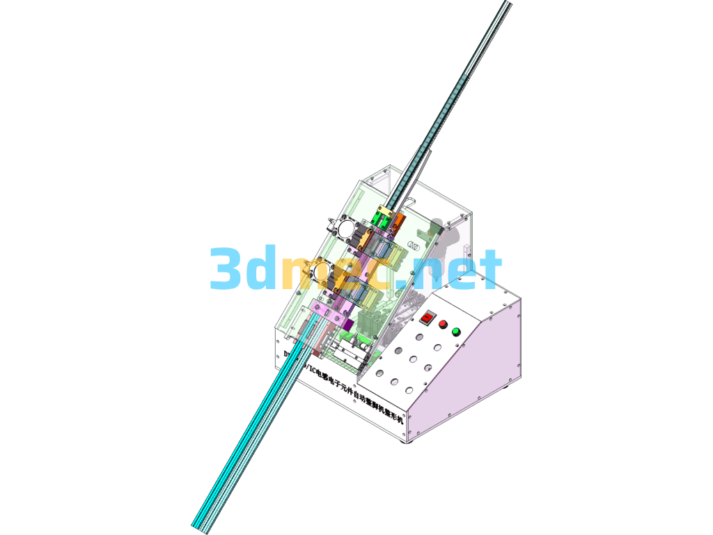 Network Filter Equipment Electronic Component Foot Machine - 3D Model SolidWorks Free Download