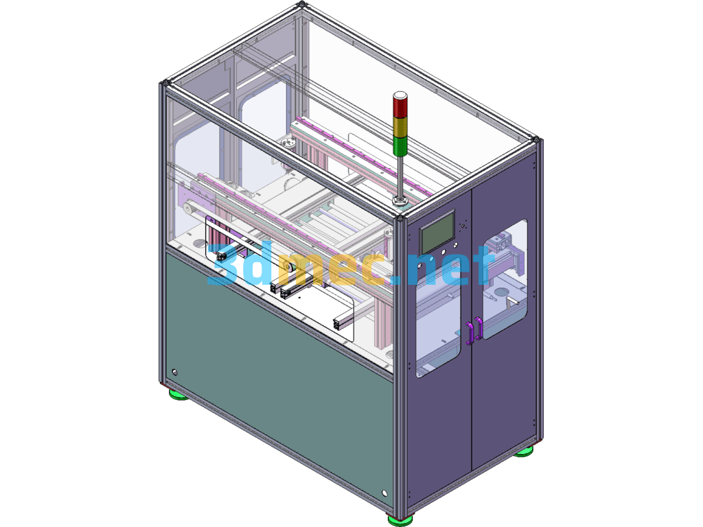 Hot Melt Glue Dispensing Machine, Non-Standard Automatic Glue Dispensing Machine - 3D Model SolidWorks Free Download