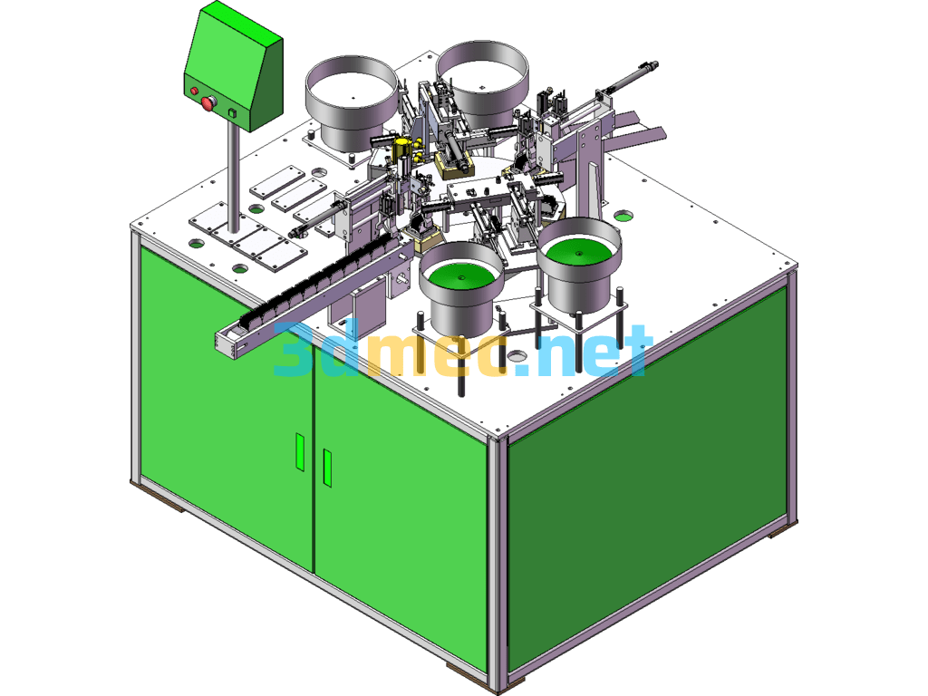 Radiator Stapling Machine, Automatic Small Radiator Assembly Machine - 3D Model SolidWorks Free Download