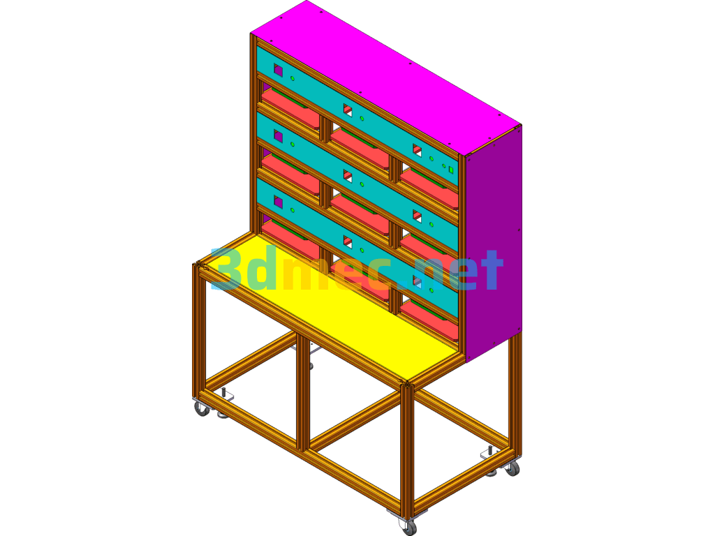 Mobile Phone Case Pressing Machine (Used In Mobile Phone Assembly Factories) - 3D Model SolidWorks Free Download