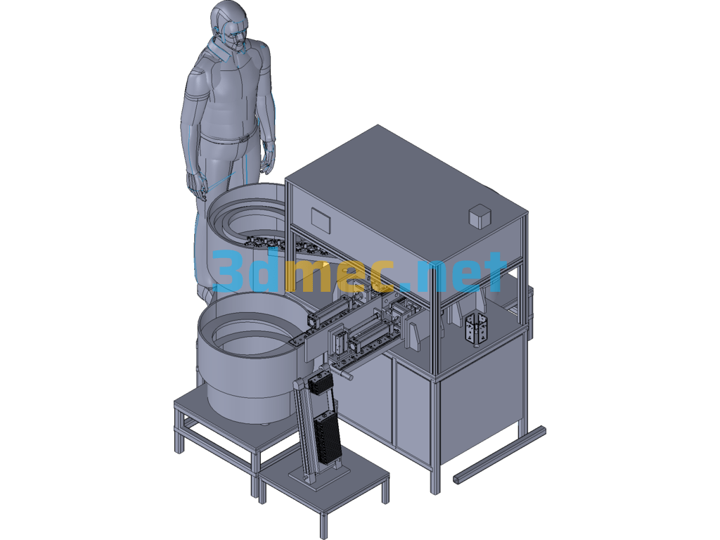 Mobile Phone Case Spraying Fixture Automatic Assembly Equipment - 3D Model Exported Free Download