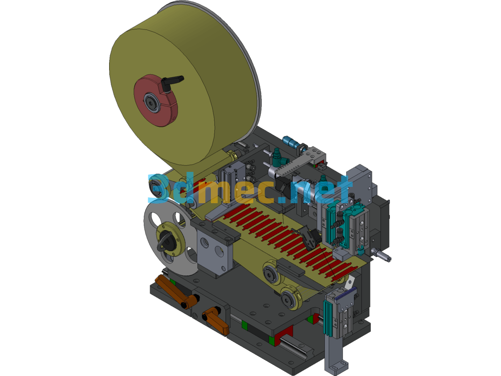 Complete Universal Labeling Mechanism (Mature Product) - 3D Model SolidWorks Free Download