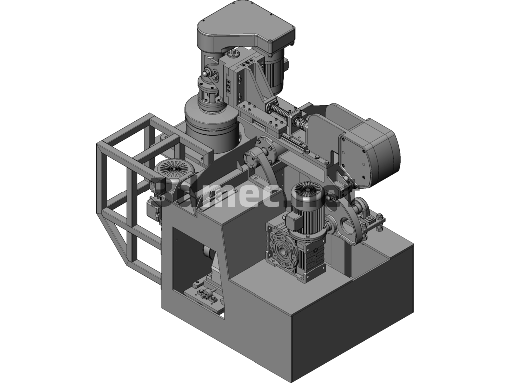 Resin Molding Machine, Resin Servo Drawing Machine - 3D Model SolidWorks Free Download