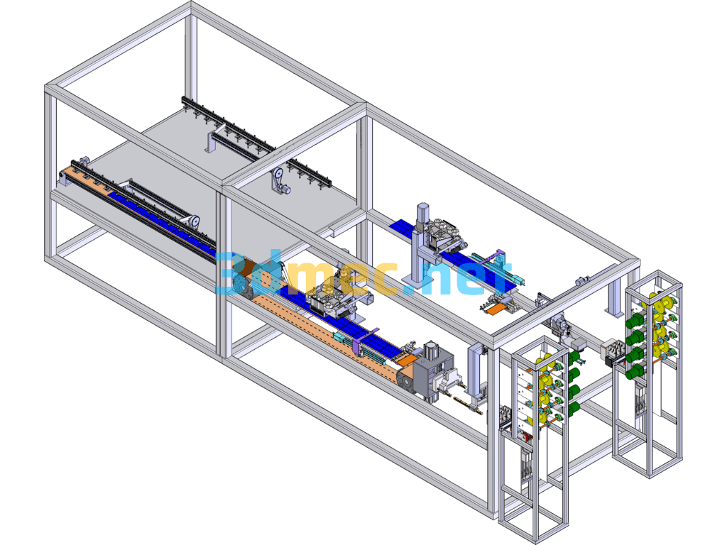 Non-Standard Automatic Solar String Welding Machine - 3D Model SolidWorks Free Download