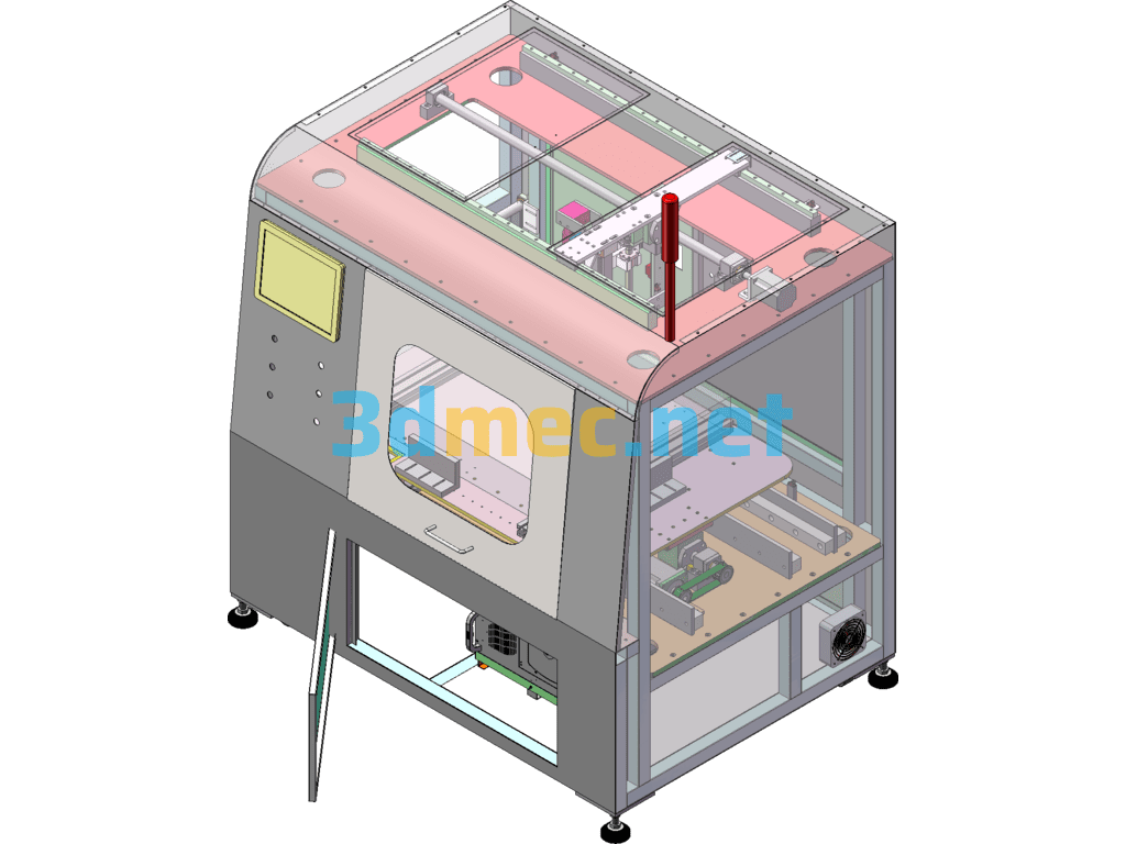 PSW Modified LED Automatic Visual Inspection Equipment - 3D Model SolidWorks Free Download