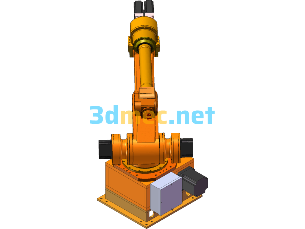 Japanese 6-Axis ABB Industrial Robot (With Clear Internal Structure) - 3D Model SolidWorks Free Download