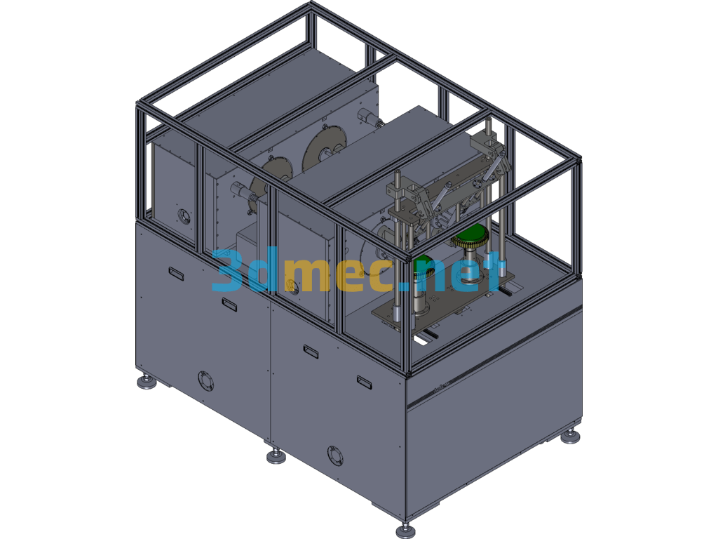 Automatic Winding Machine (Complete Model, Including Parameters) - 3D Model SolidWorks Free Download