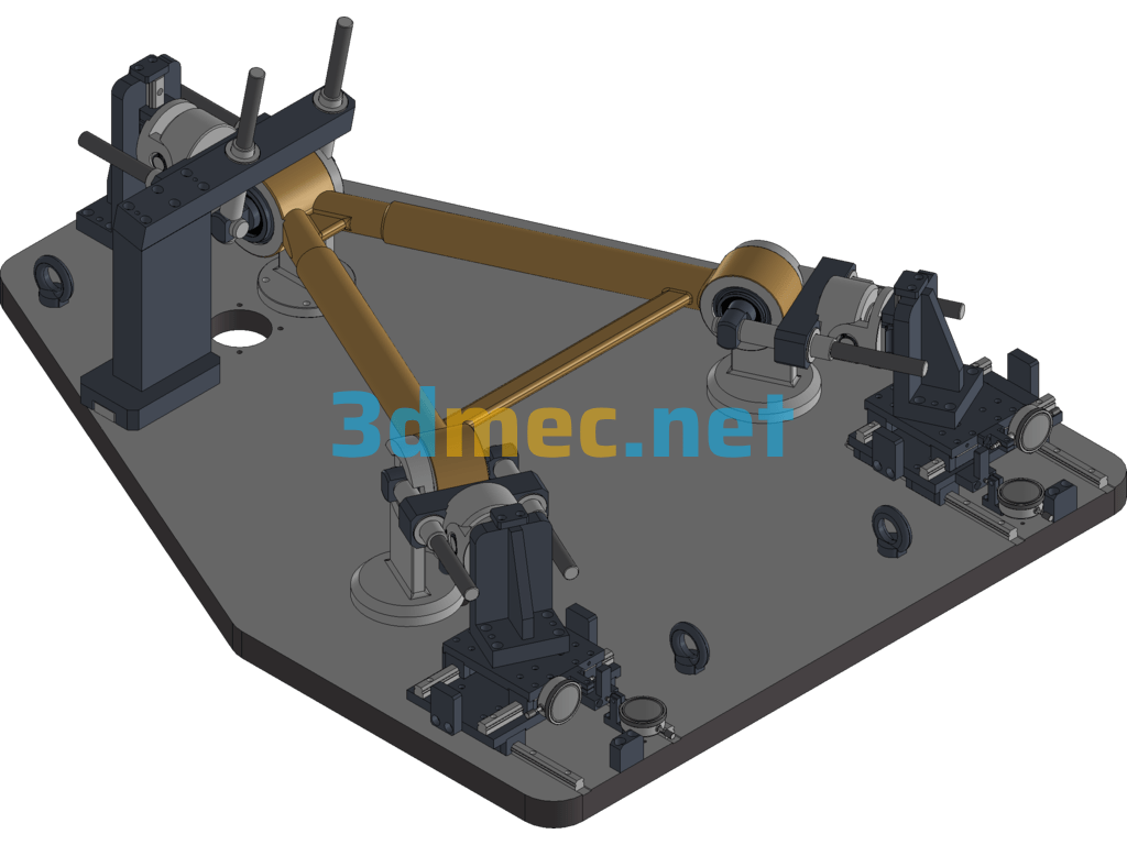 Dongfeng Tianlong Vehicle Thrust Rod Assembly Comprehensive Inspection Fixture - 3D Model Inventor Free Download