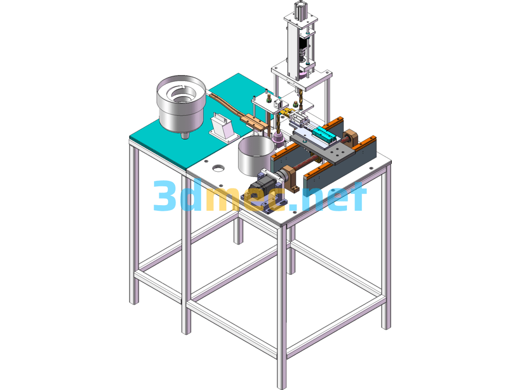 Automatic Chamfering Equipment - 3D Model SolidWorks Free Download