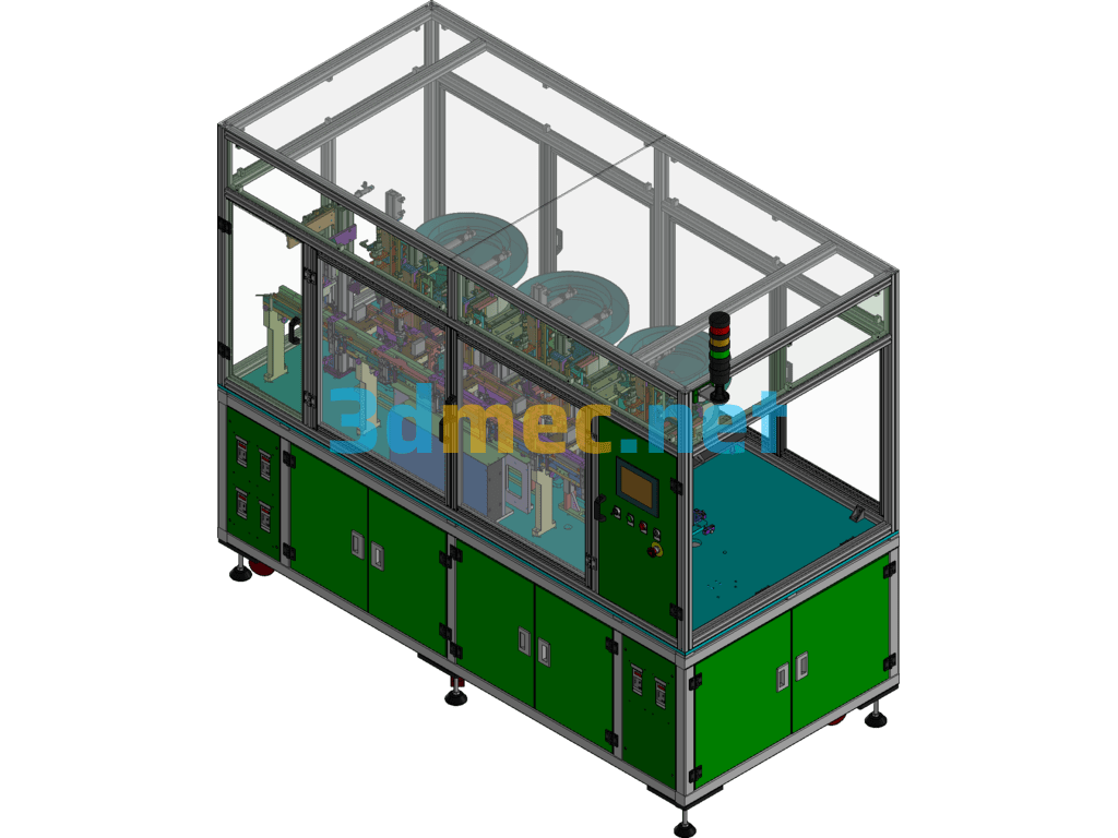 Cam Feeding Automatic Screw Driving Non-Standard Equipment - 3D Model Exported Free Download