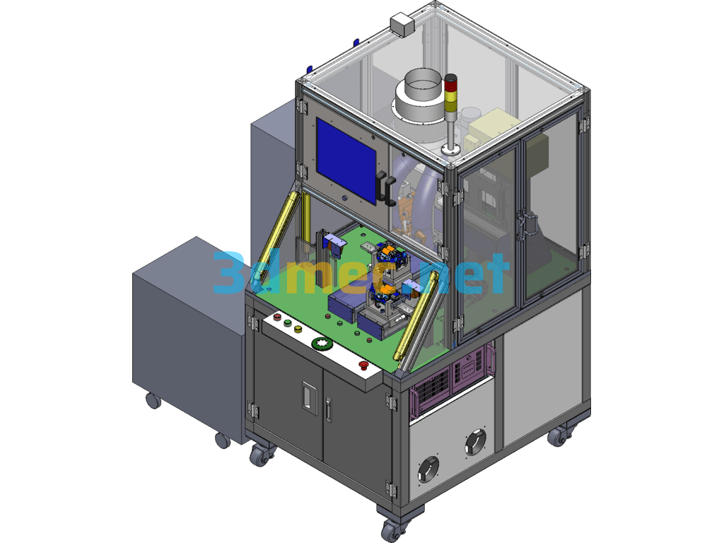 Resistance Welding Machine, Non-Standard Automatic Welding Machine - 3D Model SolidWorks Free Download