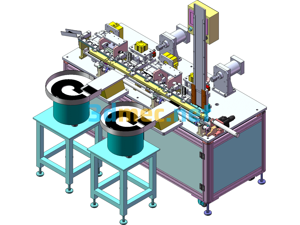 Automatic Pin Header Insertion Machine, Female/Pin Header Assembly Forming Machine - 3D Model SolidWorks Free Download