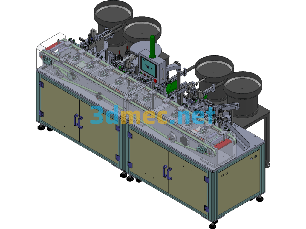 Automatic Skeleton Pin Insertion Machine, Non-Standard Connector Industry Equipment - 3D Model SolidWorks Free Download