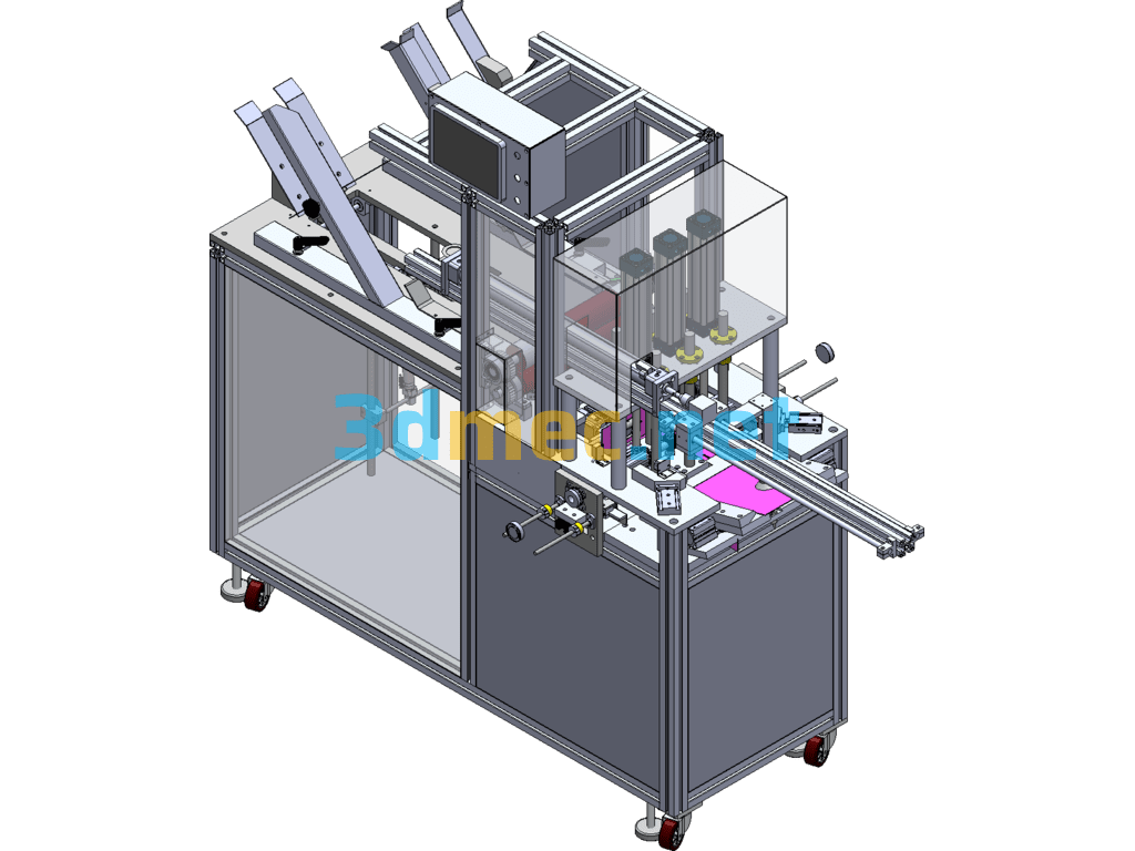 Fully Automatic Carton Folding Machine - 3D Model SolidWorks Free Download