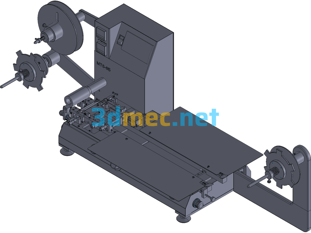 SMT Taping Machine, Semi-Automatic Taping Packaging Machine - 3D Model ProE Creo.Elements Free Download