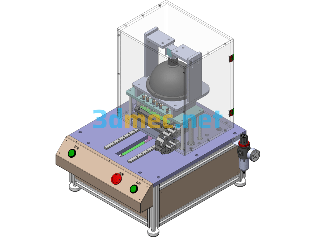 Image Display Panel Key Detection Machine - 3D Model SolidWorks Free Download