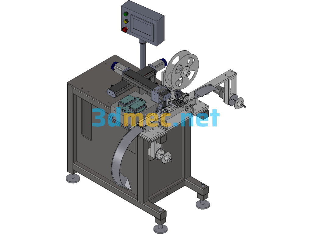 Sheet Material Transfer Tape Packaging Machine Design Set - 3D Model SolidWorks Free Download