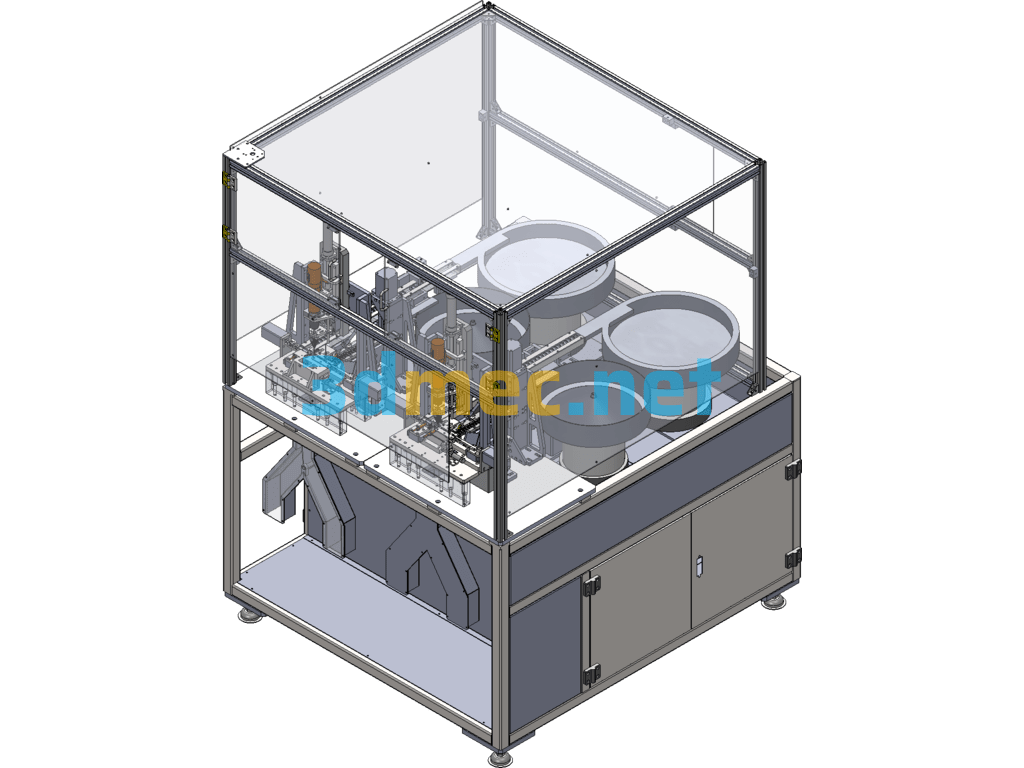 Crystal Machine Assembly Mechanism Design - 3D Model SolidWorks Free Download