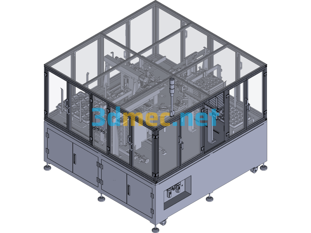 Automatic Mouse Assembly Machine - 3D Model Exported Free Download