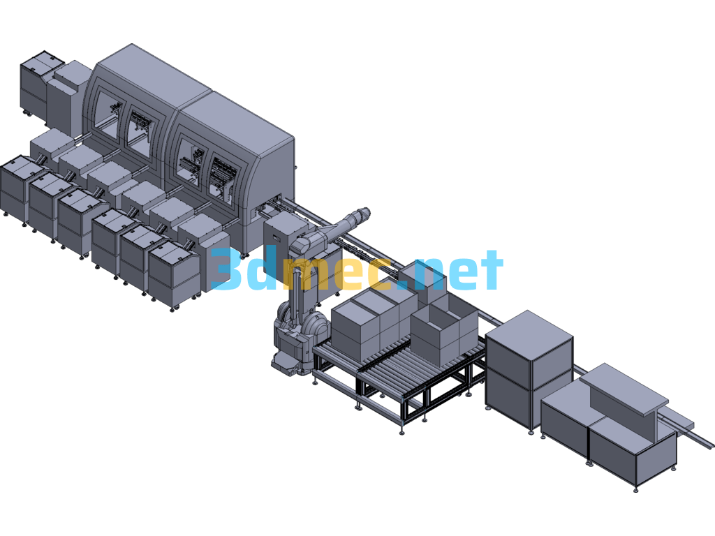 Five-Hole Socket Assembly Machine - 3D Model Exported Free Download