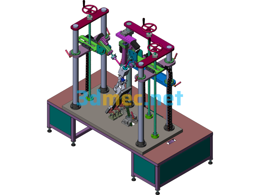 Steering Column Adjustment Mechanism Durability Comprehensive Performance Test Equipment - 3D Model SolidWorks Free Download